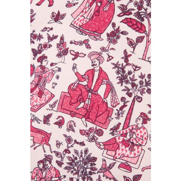 Rhode Florence Toile Printed Crepe Halter Neck Midi Dress NWOT Size 6 - Picture 2 of 6